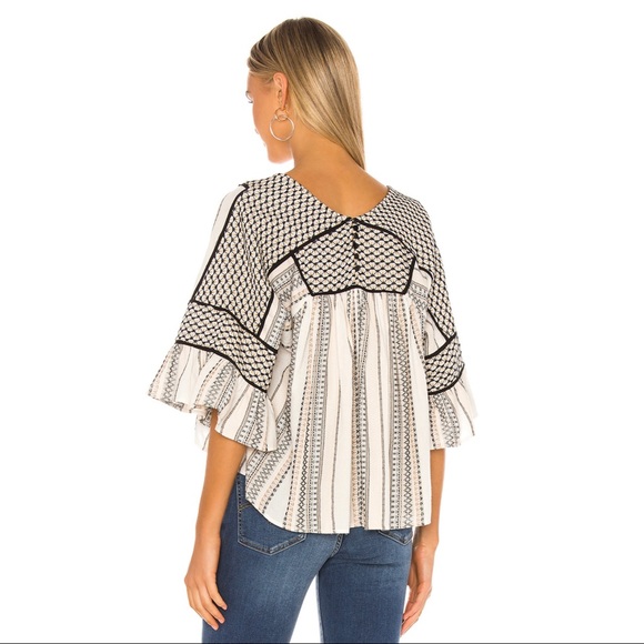 Free People Runnin On A Dream Top Ivory Size Large NWT - Picture 3 of 7